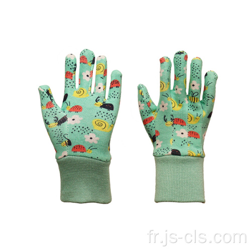 Garden Série de jardin Green Imprimé pour enfants Gants de jardin